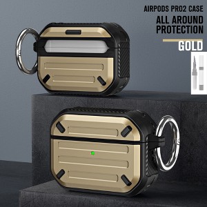 HTUTWOO Case for AirPods Pro/Pro2, Premium Slim Shockproof Protective Cover with Keychain Case and Cleaning Kit for Women Men - 1 of 4