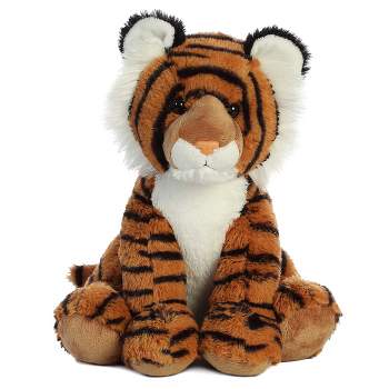 Aurora Medium Bengal Tiger Cuddly Stuffed Animal Brown 11.5"