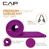CAP Barbell High Density Exercise Yoga Mat with strap 68"x24" 12mm - 3 of 4