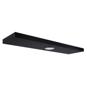 Kiera Grace 36" x 1.5" Stockholm Aberg Floating Shelf with LED Light Black: Modern MDF Wall-Mounted Storage, No Assembly Required - 1 of 4