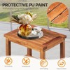 Karl Home Poplar Wood  Outdoor Wood Side Table - 3 of 4