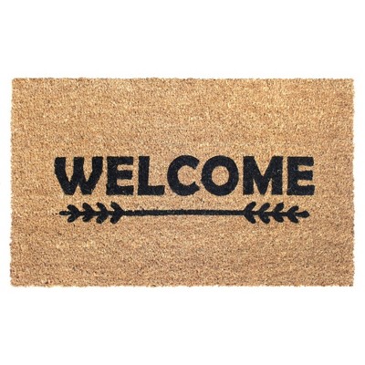 Tufted Welcome Arrow Doormat Black - Raj