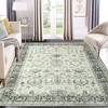 Area Rugs Machine Washable Boho Rug Vintage Rugs Floral Rugs Soft Carpet - 2 of 4