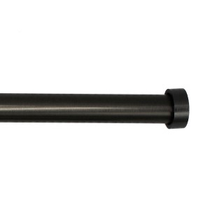 Linen Avenue End Cap Single and Double Window Curtain Rod Set - 1 of 4