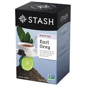 Stash Tea Earl Grey Black Tea Bags Case of 6/20 Bags - 1 of 2