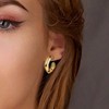 6 Pairs Hoop Earrings for Women, Lightweight Chunky Hypoallergenic Earring Set. - 3 of 4