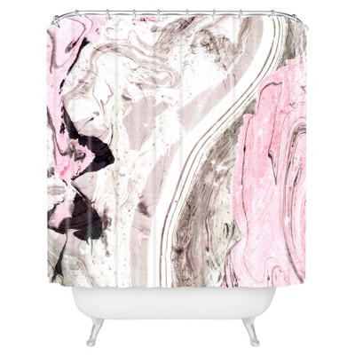 Mable Shower Curtain Pink - Deny Designs