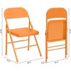 Whizmax 2 Pack Folding Chairs with Padded Cushion and Back, Metal Chairs with Comfortable Cushion for Home and Office, for Indoor and Outdoor Events - 2 of 4