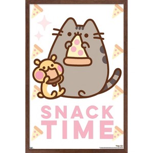 Trends International Pusheen - Snack Time Framed Wall Poster Prints - 1 of 4