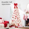 Best Choice Products Pre-Lit Premium Hinged White Artificial Christmas Pine Tree w/ Lights, Stand, PVC Branch Tips - 3 of 4