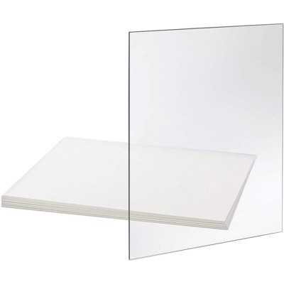 Okuna Outpost 10 Pack Clear Acrylic Sheets for Picture Frame Glass Replacement (8x10 in)