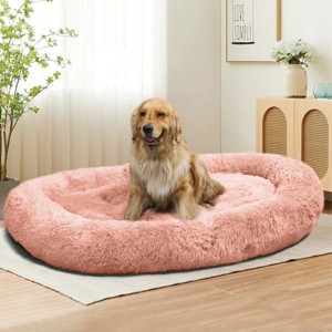 Large Dog Bed 67x43x8 Inches - Super Soft, Machine Washable & Portable With Handles, Non-Slip Bottom For Safety - 1 of 4