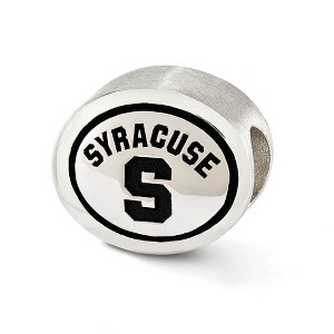 Black Bow Jewelry Sterling Silver & Enamel Syracuse University Collegiate Bead Charm - 1 of 4