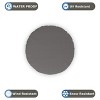 Covers&All Round Pillow Cover, Weather & UV Resistant, with Zippers, Round 32 in Diameter x 5 in H, Grey - 2 of 4