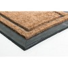 HomeRoots 18" X 30" Beige and Black Rubber and Coir Outdoor Door Mat - 4 of 4