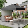 10x10 Ft Pop Up Canopy Tent w/Sidewall, Instant Portable Shelter w/Vented Roof Wheeled Carry Bag, Outdoor Sun Shade for Beach, Camping, Patio - 3 of 4