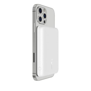Belkin 2500mAh Magnetic Wireless Power Bank - White - 1 of 4
