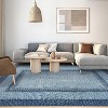 Acekool 9x12 Washable Area Rug, Modern Printed Braided Look, Non-Slip, Stain Resistant Large Brown Carpet for Bedroom, Living Room, Dining Room - 2 of 4
