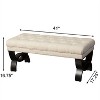 CAVINAS Modern Pull-Open Top Ottoman Bench with Unique Legs,Rectangular Storage Ottoman for Living Room - 4 of 4