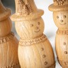4.5"H Sullivans Scandinavian Snowman Ornament - Set of 3  Brown Christmas Ornaments - 2 of 2