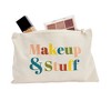Glamlily 12 Pack Small Canvas Makeup Bags with Zipper for Women, 6 Retro Designs (White, 8 x 6 In) - 3 of 4
