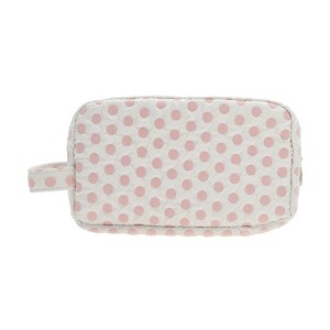 Unique Bargains Fashionable Rectangle Dots Makeup Bag 1 Pc - 1 of 4