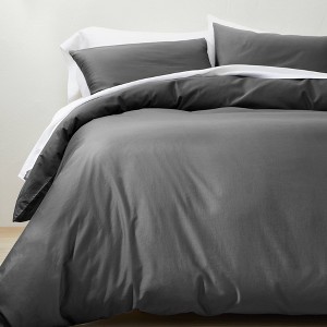 Juego de Edredón y Fundas de Almohada de Satén Lavado Supima - Casaluna™