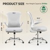 GALAXHERO Ergonomic Office Chair, Mesh Computer Desk Chair with Flip-up Armrests & Adjustable Lumbar Support - 4 of 4