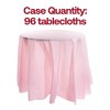 Smarty Had A Party 84" Pink Round Plastic Tablecloths - 96 pcs - 3 of 4