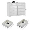 NicBex Bedroom Dresser,9 Drawer Long Dresser with Handles,Wood Chest of Drawers for Bedroom,Living Room,Entry and Hallway - 3 of 4