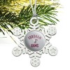 Fordham University Rams Logo Metal Snowflake Christmas Tree Holiday Ornament - 2 of 3