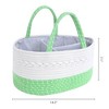 Unique Bargains Woven Handcrafted Odorless Cotton Rope Storage Basket 14.2 x 9.1 x 7.1 Inch 1 Pc - 2 of 4