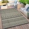Camping Rugs for Outside Rv,Grey Recyclable Woven Rugs for Yard - 3 of 4