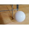 Evideco French Home Goods Over the Door Coat and Hat 3 Hooks BIG BALLS Rail-Rack White - 4 of 4
