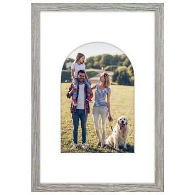 Americanflat 12" x 18" Picture Frame with Mat - Arch Designs - Stylish Decor for Living Rooms, Dorms, Offices & More