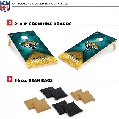 Jacksonville Jaguars 2'x4' Wood Cornhole Set with Bean Bags