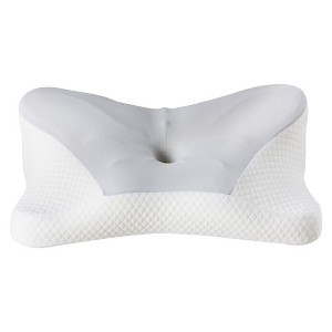 TUYOHW Dual-Height Cervical Neck Pillow, Cooling Ergonomic Memory Foam Bed Pillow for Side Sleeper, Orthopedic Contour Support Pillow - 1 of 4