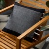 TOWN & COUNTRY TERRA Alara Solid Border Handcrafted Indoor Outdoor Decorative Pillow - 2 of 4
