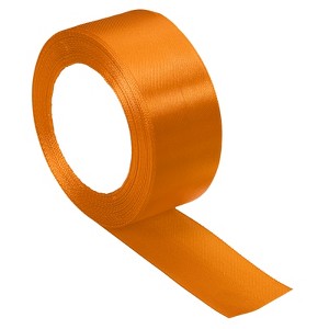 Unique Bargains Single Side Solid DIY Wrapping Decoration Roll Satin Ribbons - 1 of 4