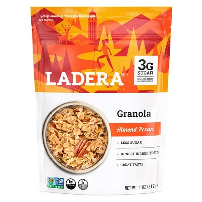 Ladera Cocoa Almond Granola with Less Sugar, Gluten Free, 11 OZ