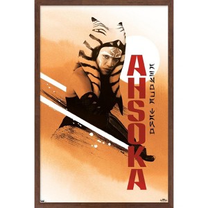 Trends International Star Wars: Ahsoka - Double Lightsabers Framed Wall Poster Prints - 1 of 4