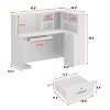 FUFU&GAGA Modern L-Shaped Solid + Manufactured Wood Reception Desk - 4 of 4