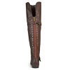 Journee Collection Women's Kane Stacked Heel Over The Knee Boots - 3 of 4