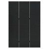 vidaXL 3-Panel Room Divider Black 47.2"x70.9" Steel - image 2 of 4