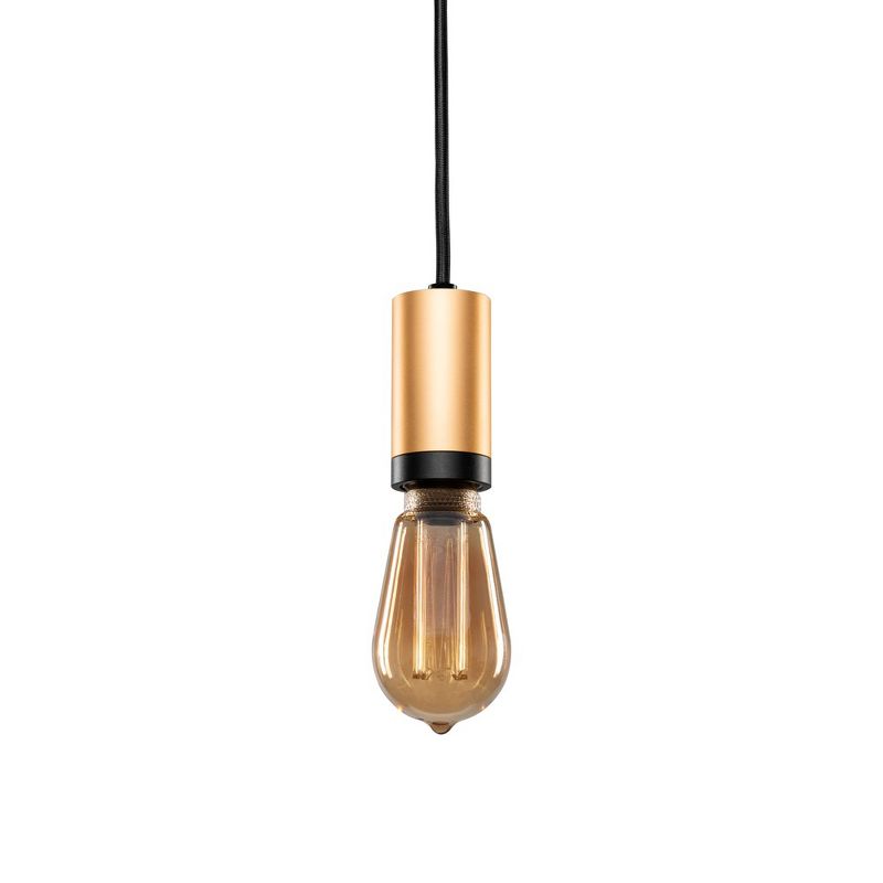 Next Glow Vintage Brass Pendant Light Cord W/Dimmable Switch Bulb not Included, 3 of 9