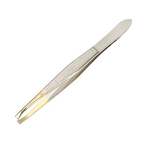 Unique Bargains Stainless Steel Eyebrow Tweezers Silver Tone 1 Pc - 1 of 4