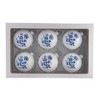 Kurt Adler 80MM Delft Blue Shiny Glass Ball Ornaments, 6-Piece Set - 2 of 4