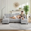 Mjkone 89" U Shaped Sectional Couches with Storage Ottoman - 4 of 4