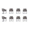 Set of 8 Serena Modern Leatherette Upholstered Dining Chair Set - Manhattan Comfort - 2 of 4