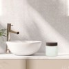 Unique Bargains Elegant Frosted Cream Glass Bottle for Bathroom 1 Pc - 2 of 4